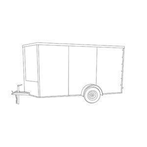 5 x 8 Single Axle Enclosed Trailer 4 5 x 8 Single Axle Enclosed Trailer