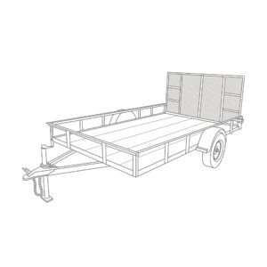 6 x 10 Single Axle Utility Trailer 7 6 x 10 Single Axle Utility Trailer