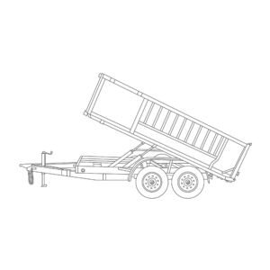 6 x 12 x 4 10,000 lbs. Dump Trailer