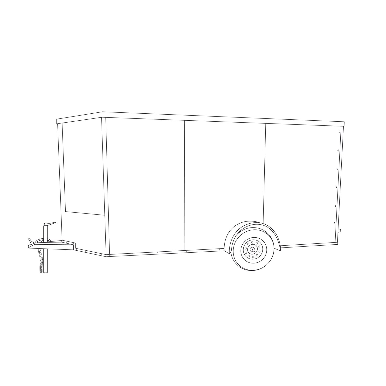 7 X 12 enclosed trailer single axle 7 scaled 1