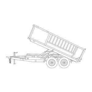 7 x 14 x 4 16,000 lbs. Dump Trailer