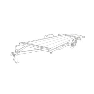 82 x 22 Car Hauler Wood Deck