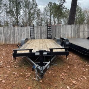 82 x 18 Wood 14,000 lbs Equipment Trailer