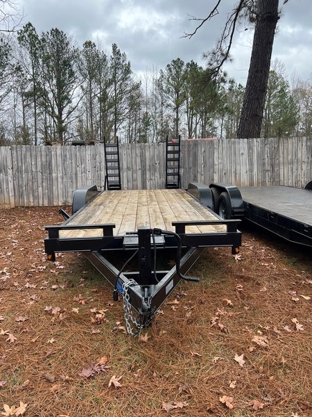 equipment trailer wood deck 82 x 18 14k