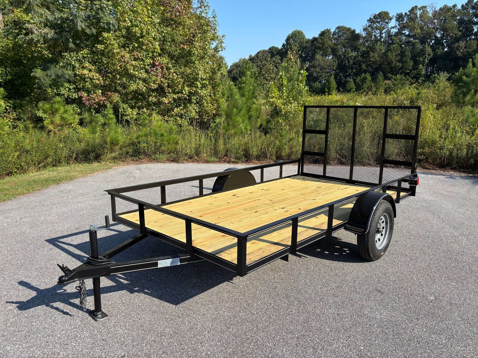 single axle utility trailer retouch scaled 1