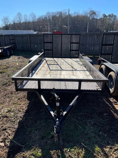 utility trailer tandem axle 76 x 12