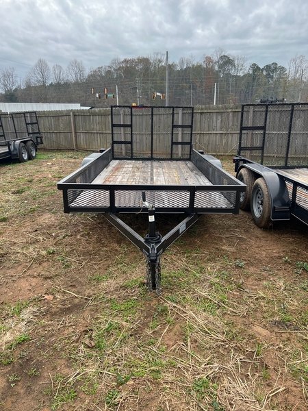 utility trailer tandem axle 76 x 14